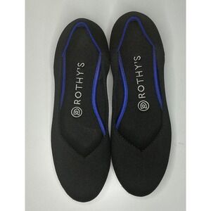 Rothy's Black The Flat Round Toe Slip‎ On Women 7.5 Sustainable Ethical Classic